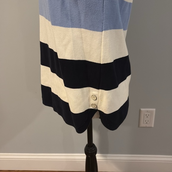 Talbots Petite Meduim 3/4 length sleeve stripped  sweater - Picture 4 of 8